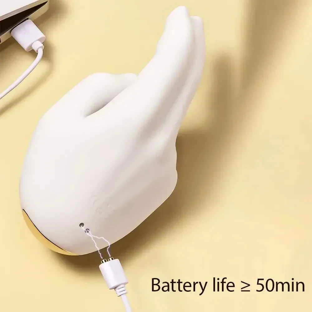 vibrador g-spot usb recargable blanco