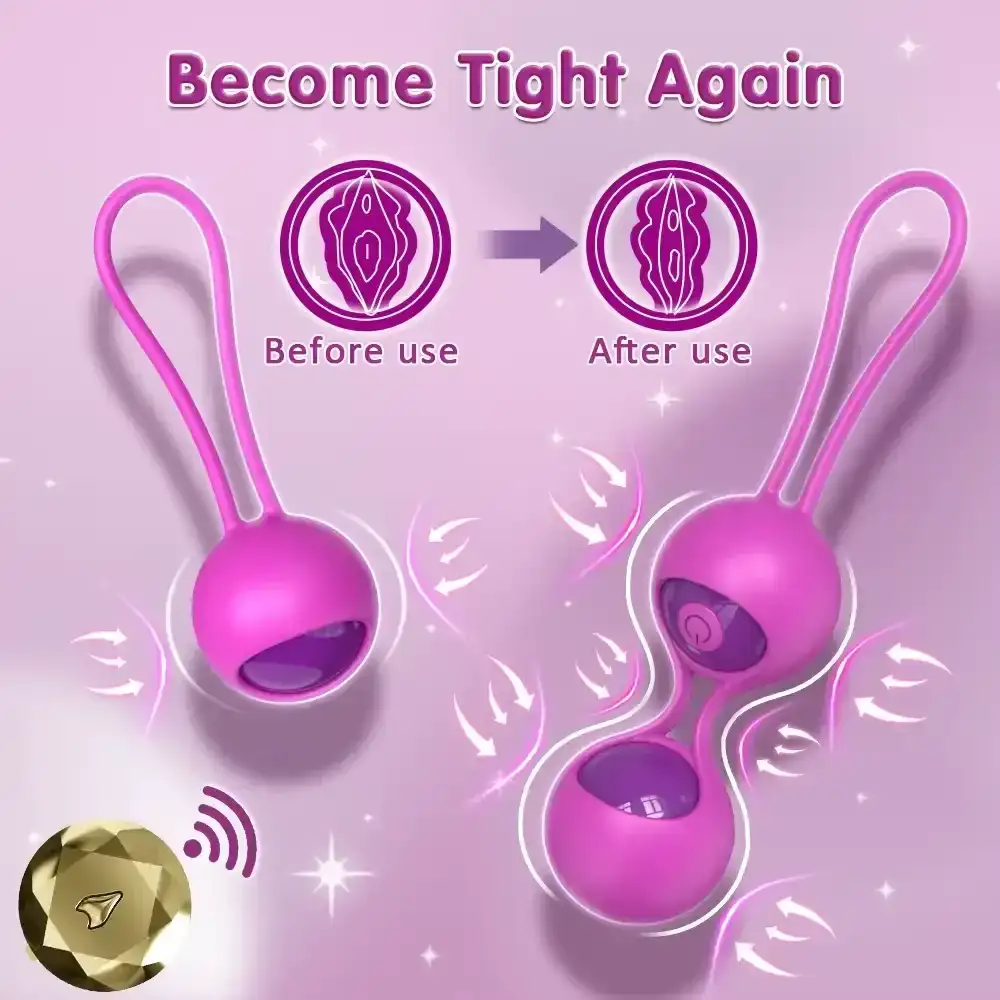 vibrador kegel silicona medica control remoto 12cm