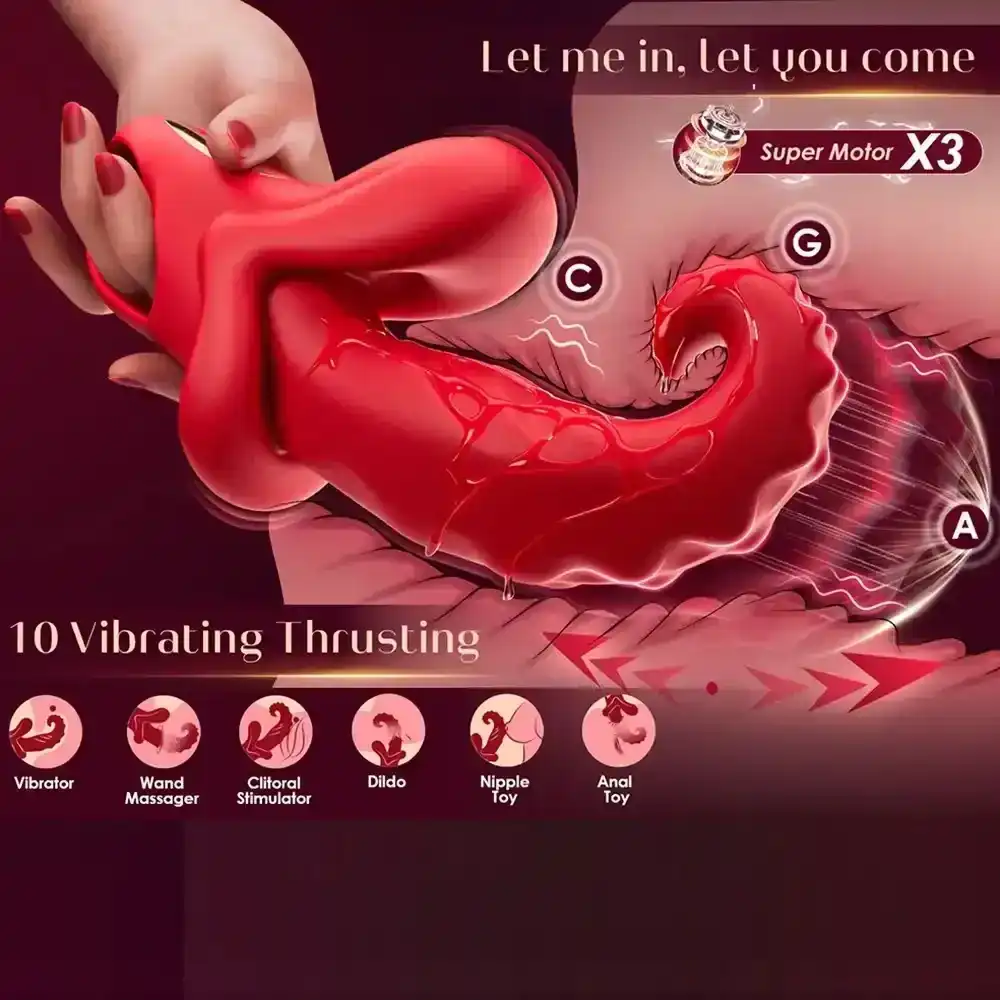 vibrador lengua realista silicona usb