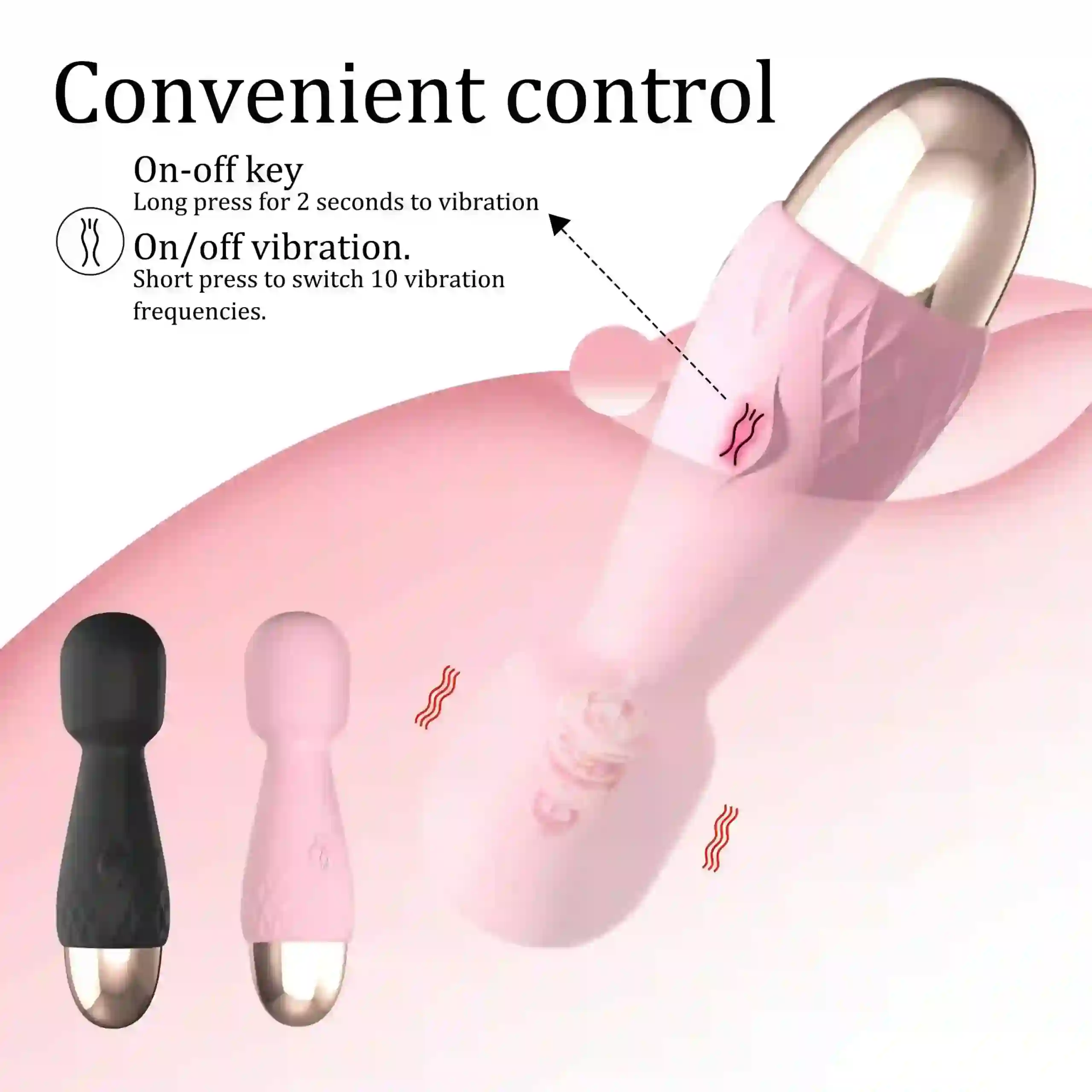 vibrador portatil para estimulacion dual