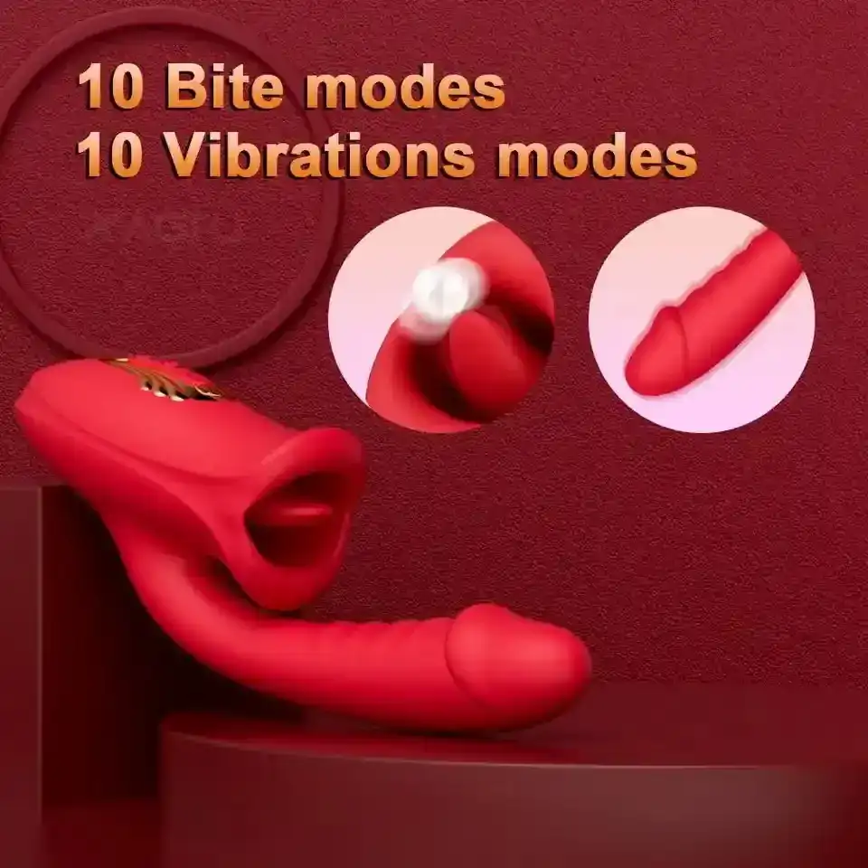 vibrador realista lengua kiss 10 modos