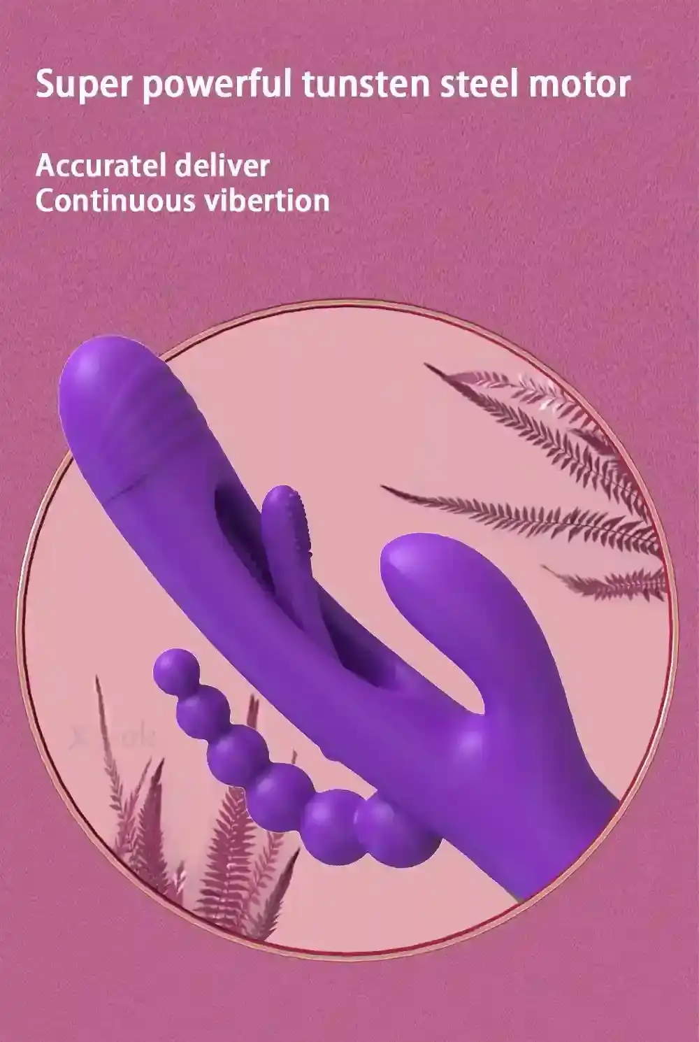 vibrador rosa con lengua flexible