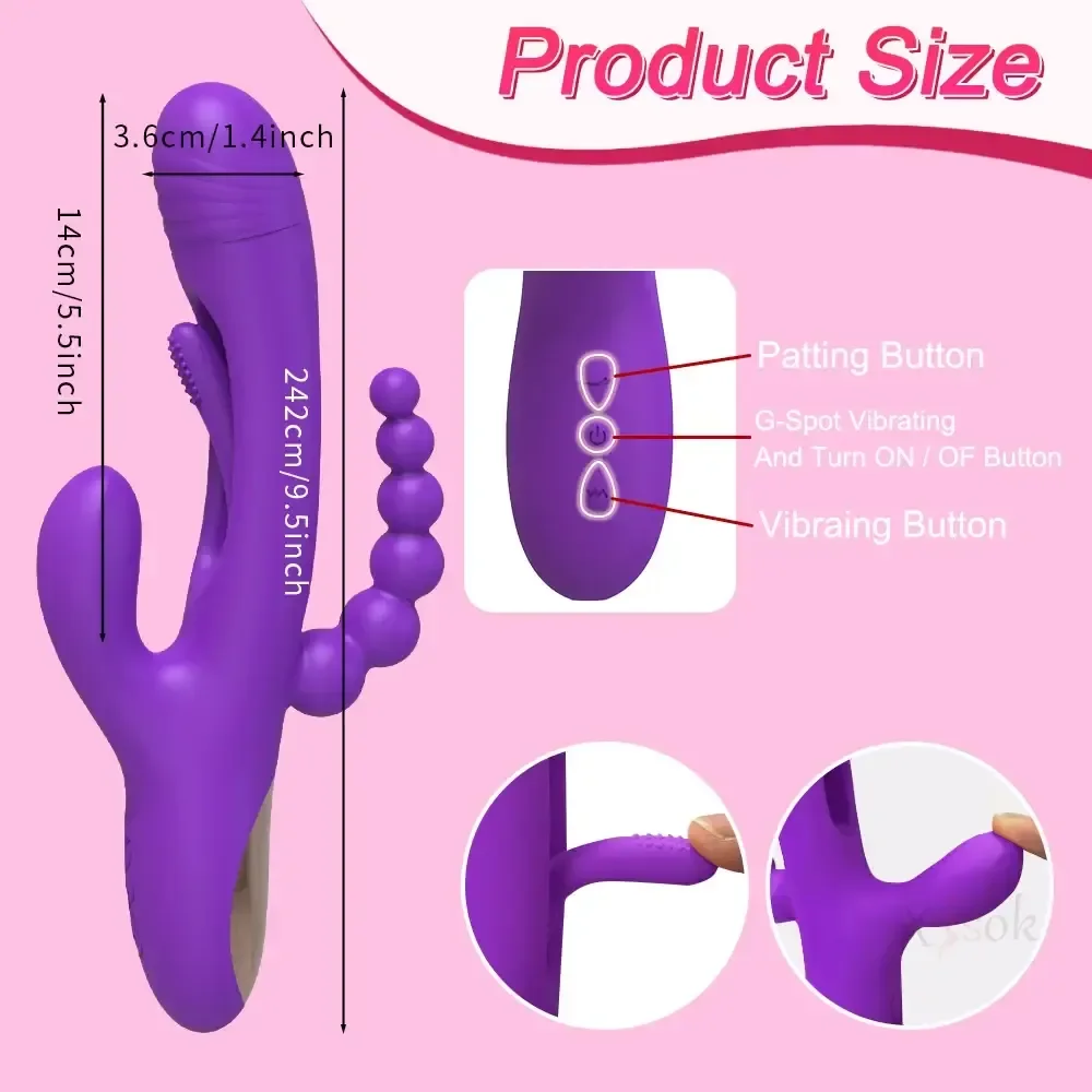 vibrador rosa de silicona medica