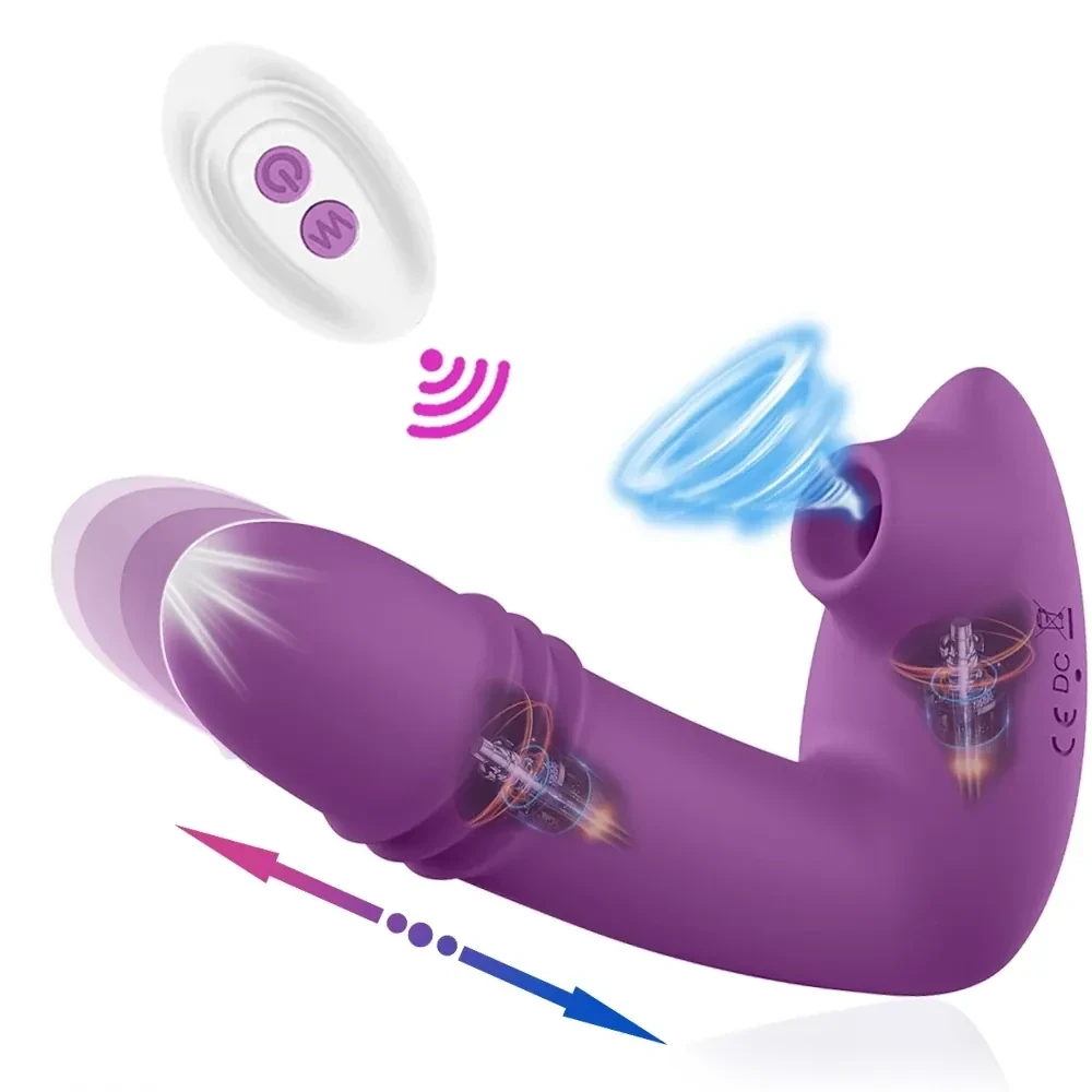 vibrador silicona medica telescopica clitoriana
