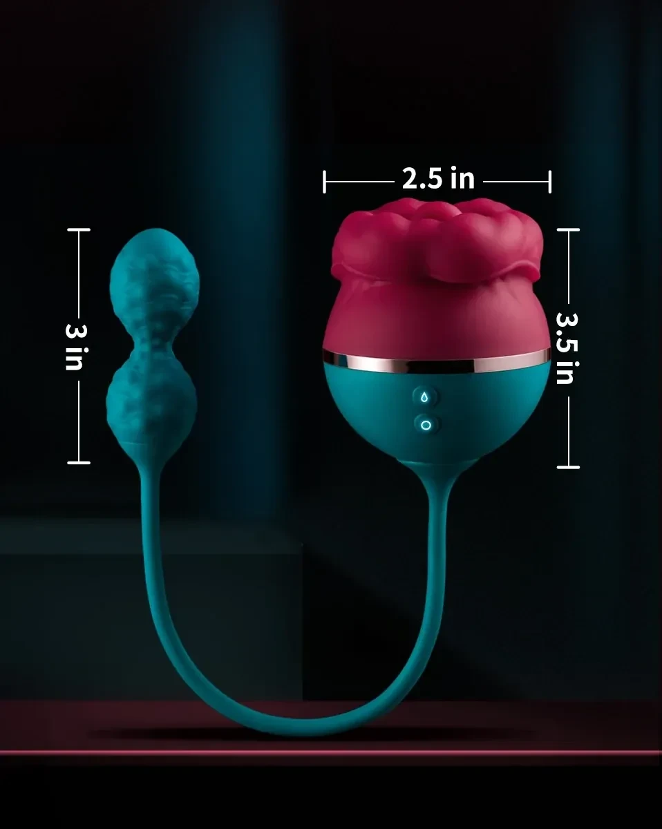 vibrador tipo rosa con succion