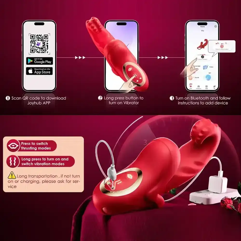 vibrador usb silicona medica app control